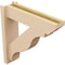 Ekena Millwork 5 1/2-in W x 20-in D x 20-in H Funston Slat Rough Cedar Woodgrain TimberThane Outlooker, Primed Tan OUTUR055X20X20FST24RCPR - alternate 6